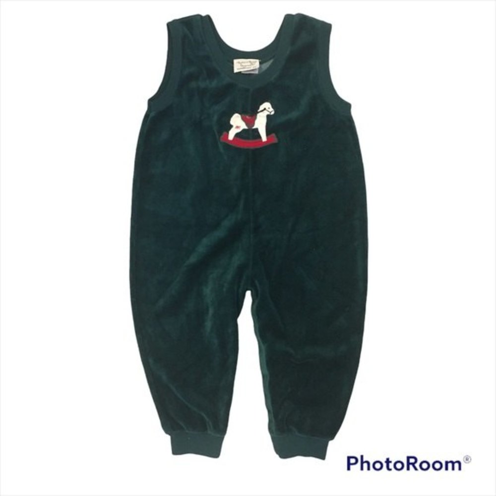 Rebecca Raggs Original size 3T dark green one piece